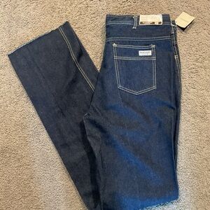 Givenchy Monsieur Vintage Mens Straight Leg Jeans Denim Pants Dark Rinse Y2K NWT